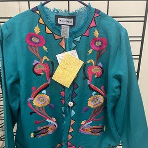 Indigo Moon size xl light weight jacket NWT